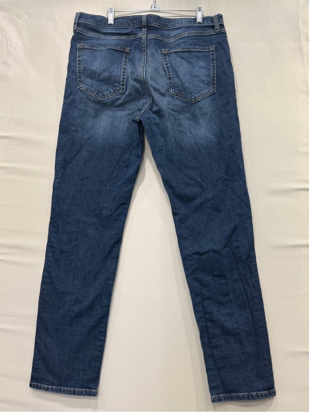 Essentials Men’s Indigo Slim Straight Jeans - Picture 9 of 11